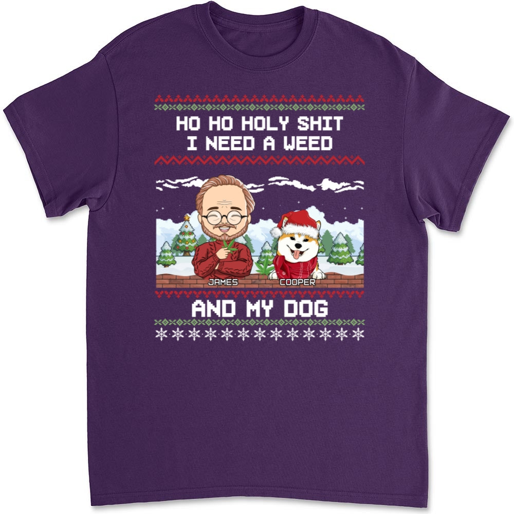 Ho Ho Holy Christmas - Customizable Unisex Pet Lover's T-shirt