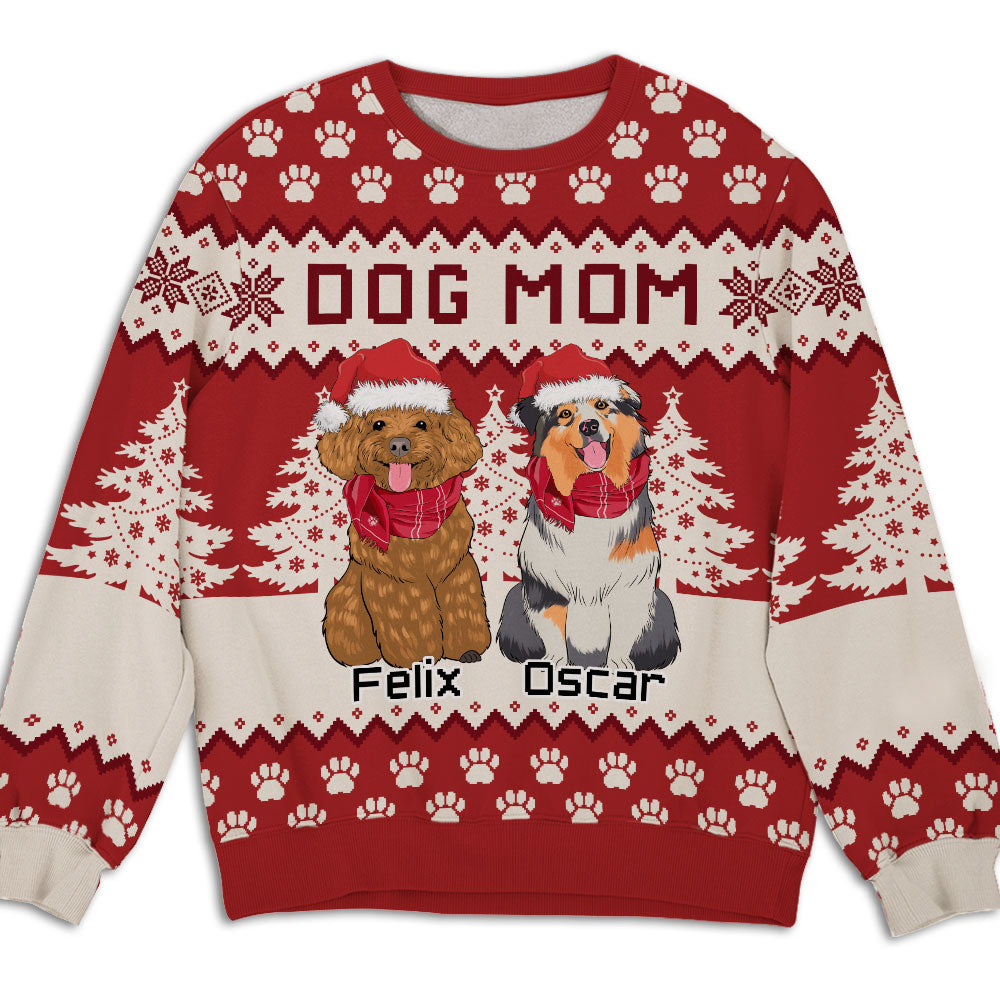 Dog Forest - Customizable All-Over-Print Personalized Sweatshirt for Dog Lovers