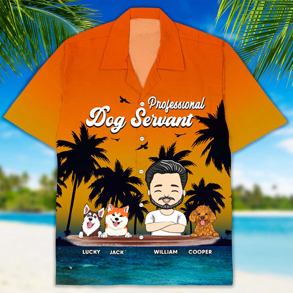 Dog Servant - Exclusive Personalized Custom Hawaiian Shirt for Pet Lovers