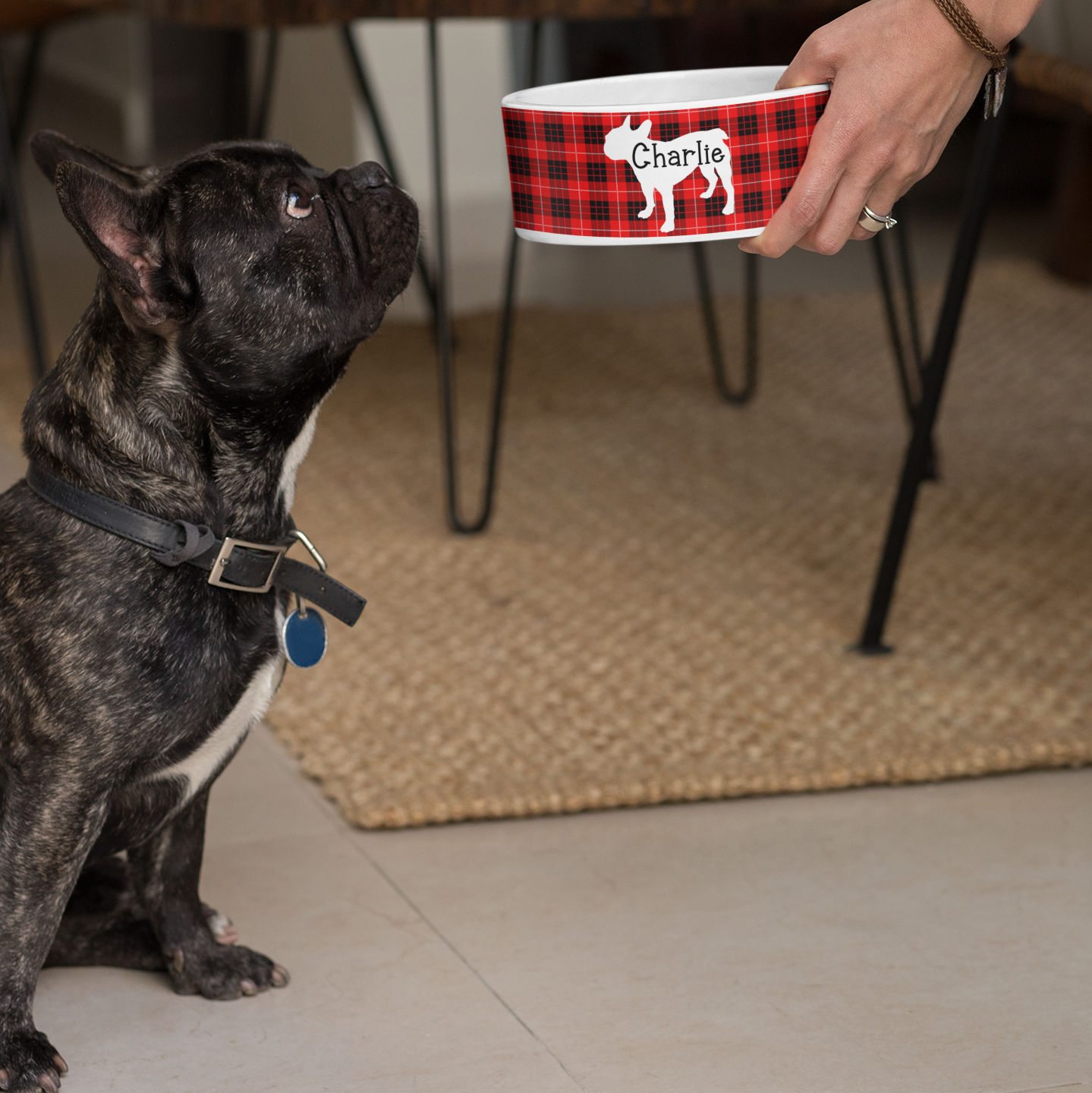 Customizable Personalized Ceramic Dog Bowl - Ideal for Your Furry Friend