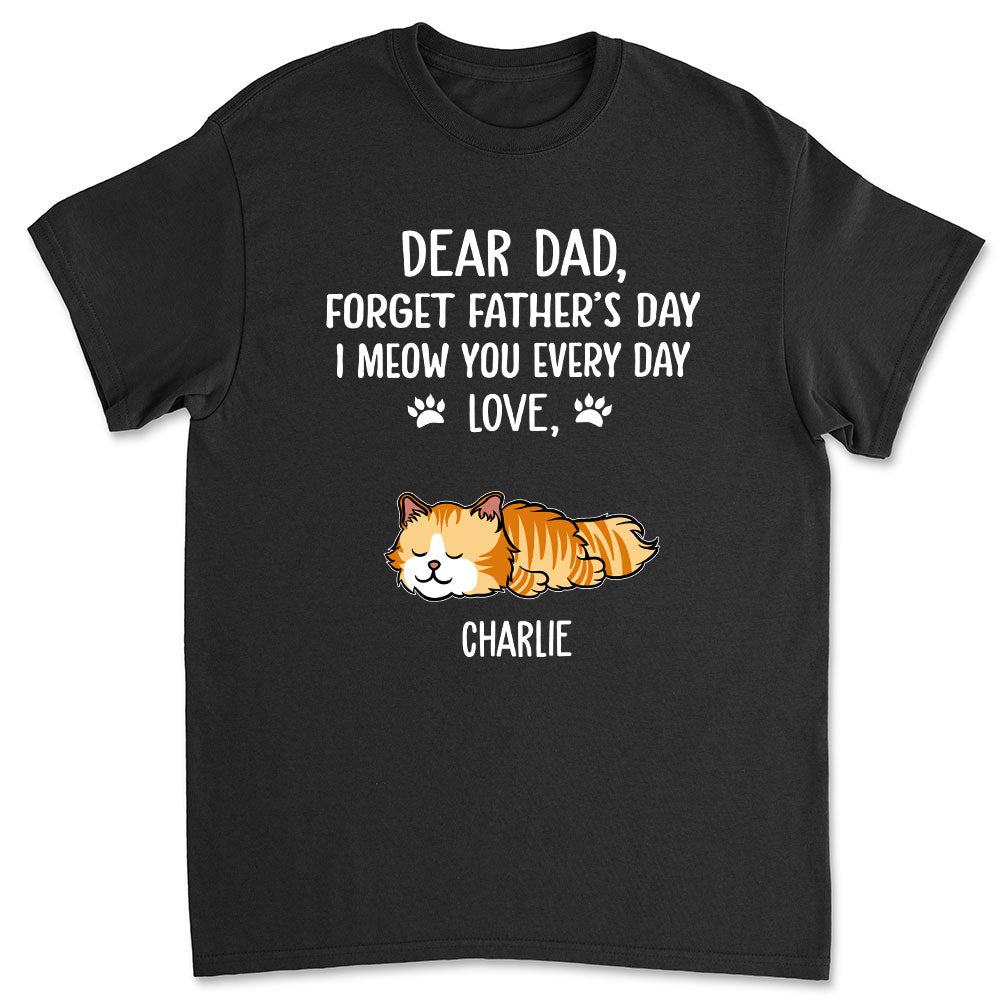 Daily Meow Personalized Unisex T-shirt - Ideal for Pet Lovers