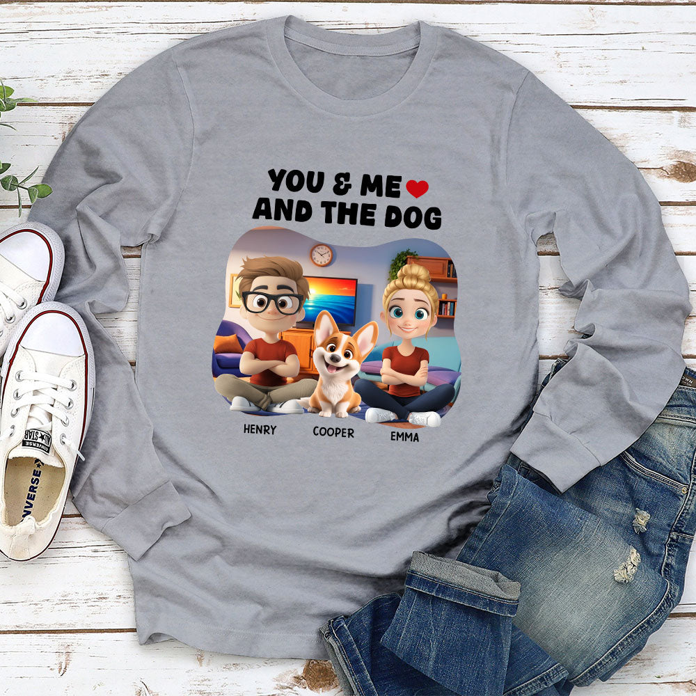 You, Me, and Dogs: Personalized Custom Long Sleeve T - Shirt for Pet Lovers