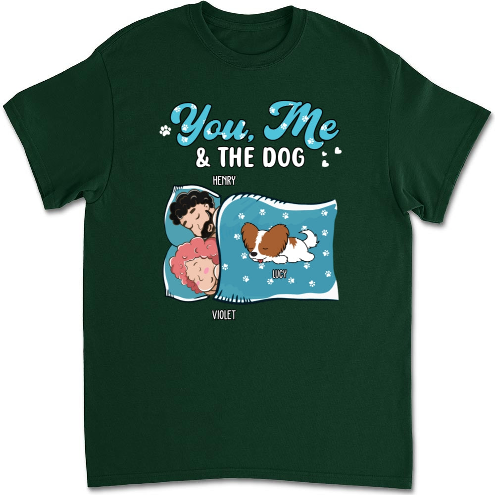 Personalized 'You, Me, and the Dogs' Unisex Sleepshirt - Ideal Gift for Pet Lovers