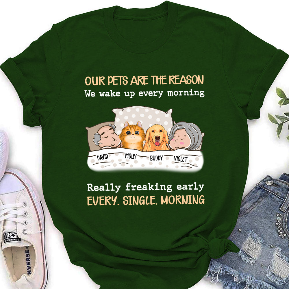 My Pet Reason Couple - Customizable Personalized Women's Pet Lover T-shirt