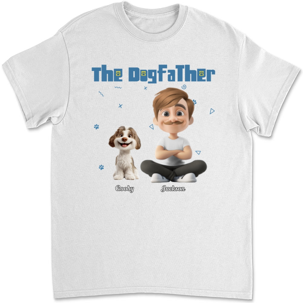The Dogfather: Personalized Unisex Custom T-Shirt for Pet Lovers