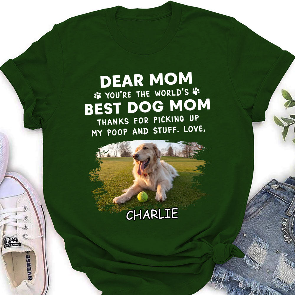 Dear Dad Sleeping Personalized Custom Women's T - shirt: Ideal Gift for Pet Lovers