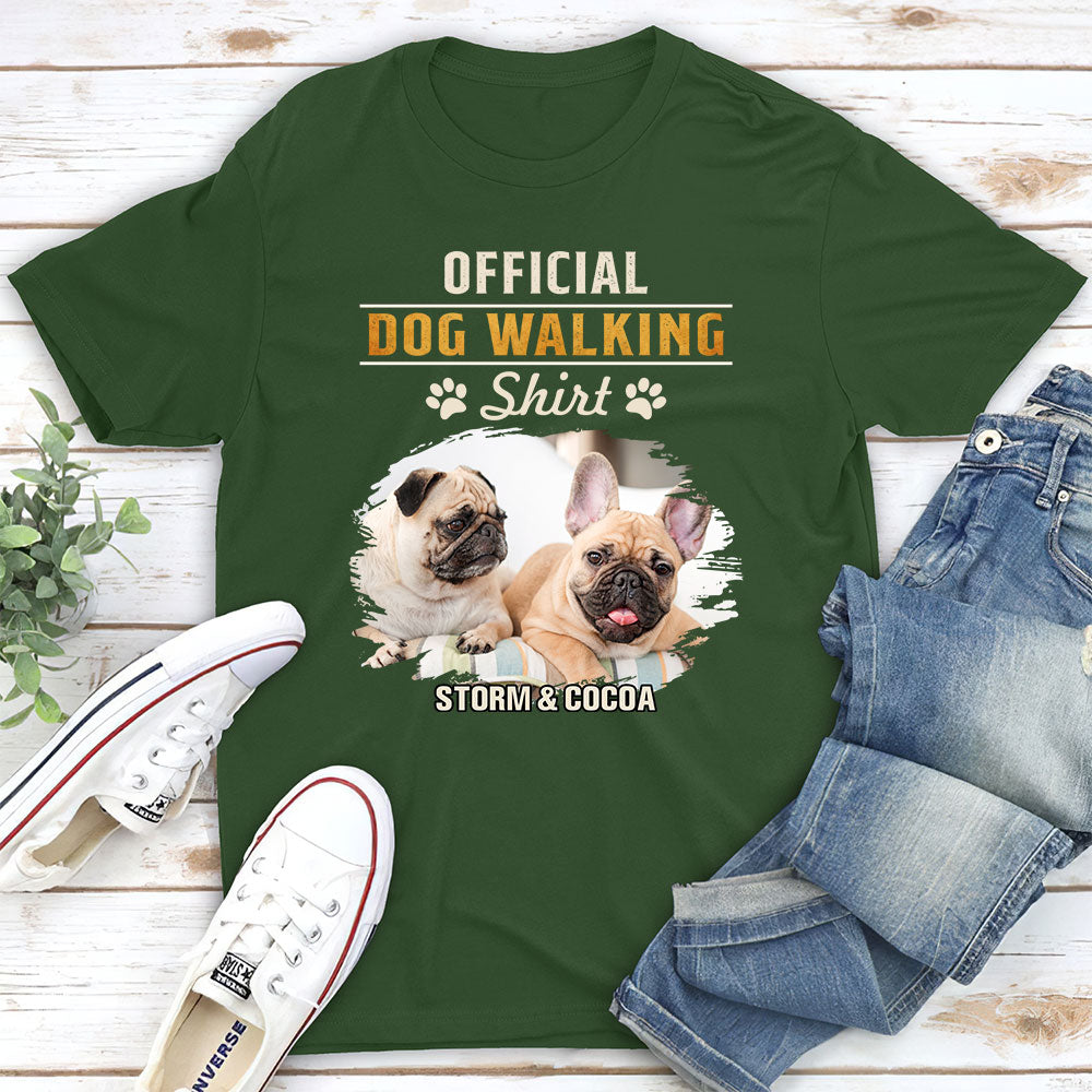 Customizable Unisex Official Walking Personalized T-shirt - Ideal Gift for Pet Lovers