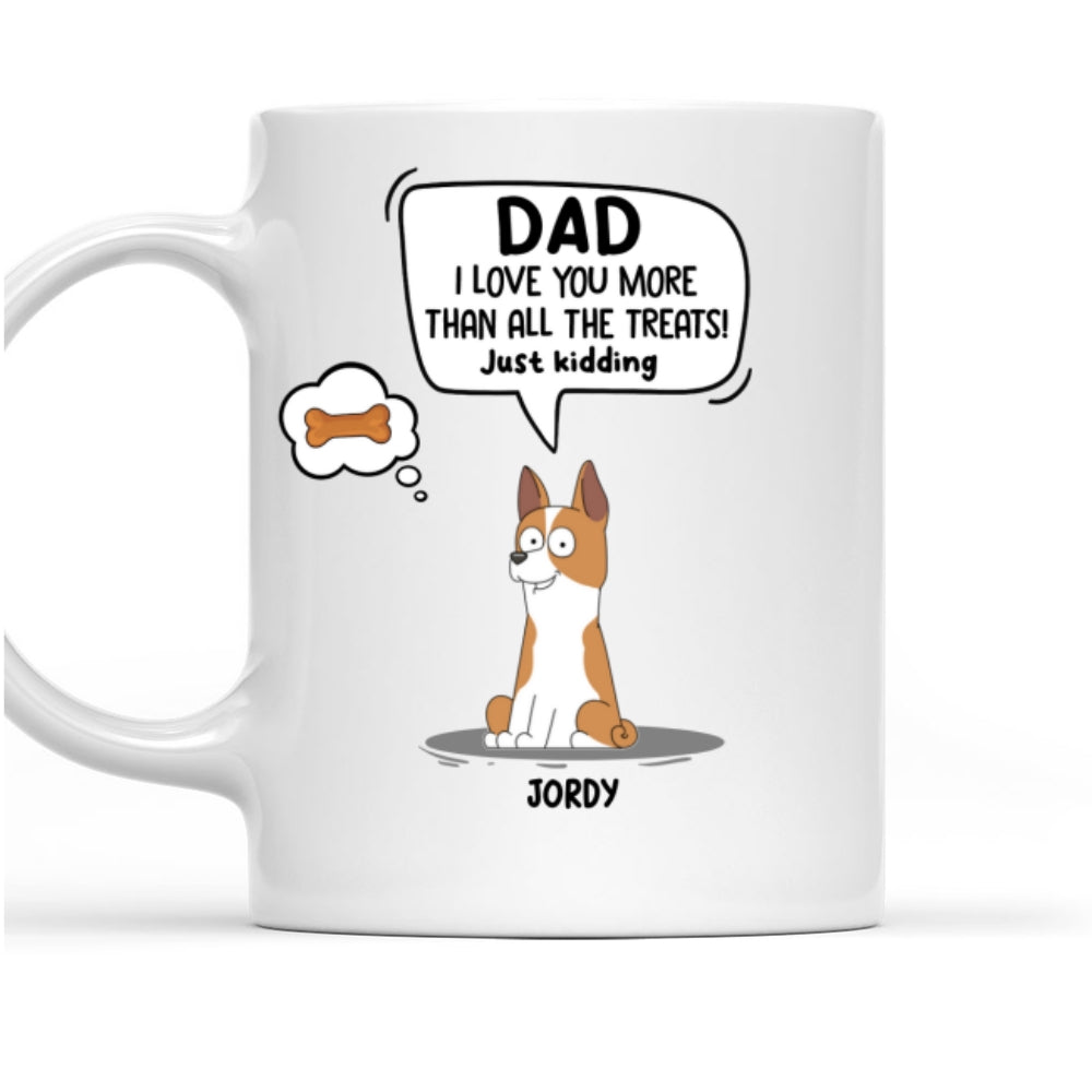 Just Kidding - Customizable Personalized Coffee Mug for Pet Lovers