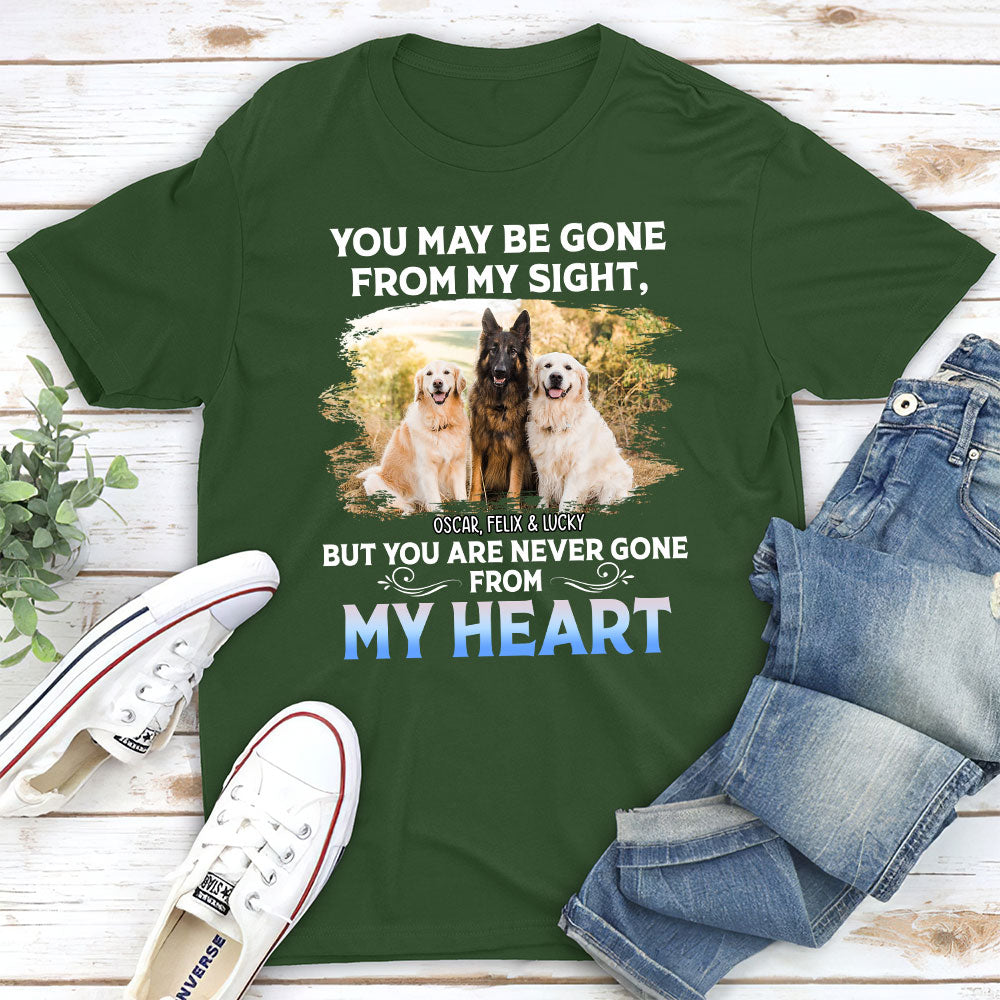 Forever in Heart - Personalized Unisex Pet Lover T-shirt