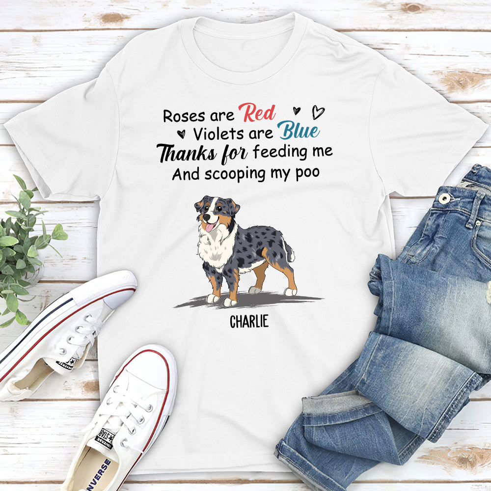 Personalized 'Thanks For Feeding Me' Unisex T-shirt - Ideal Gift for Pet Lovers
