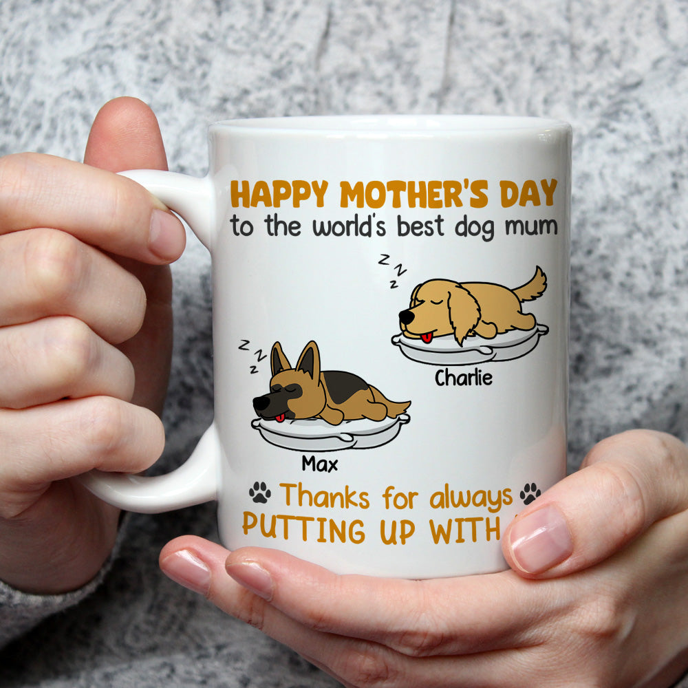 Personalized Custom 'Thanks For Always Putting Up' Coffee Mug - Ideal Gift for Pet Lovers