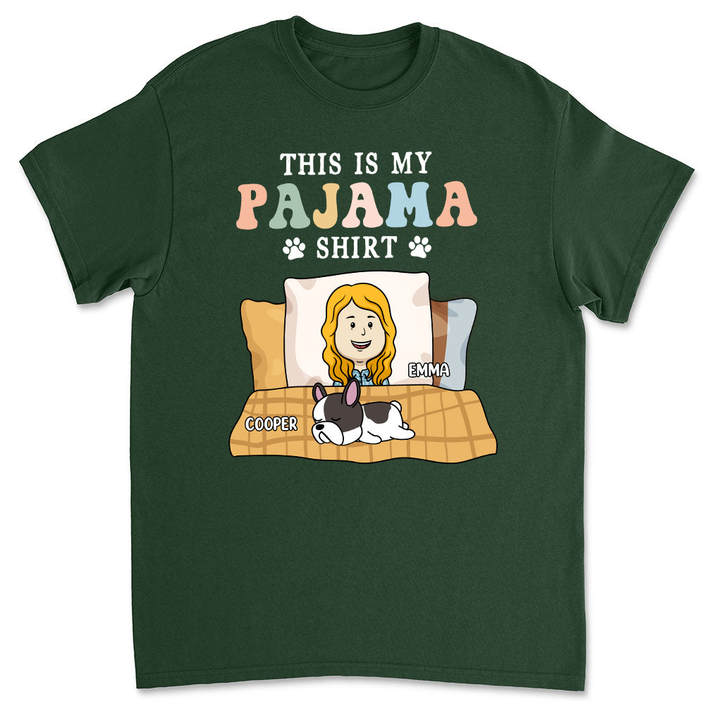 Colorful Personalized Unisex Pajama-style T-shirt for Pet Lovers