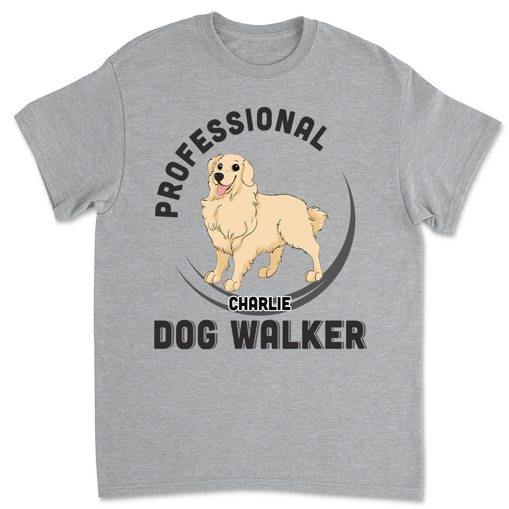 Personalized Custom Unisex 'The Dog Walker' T-shirt - Ideal Gift for Pet Lovers