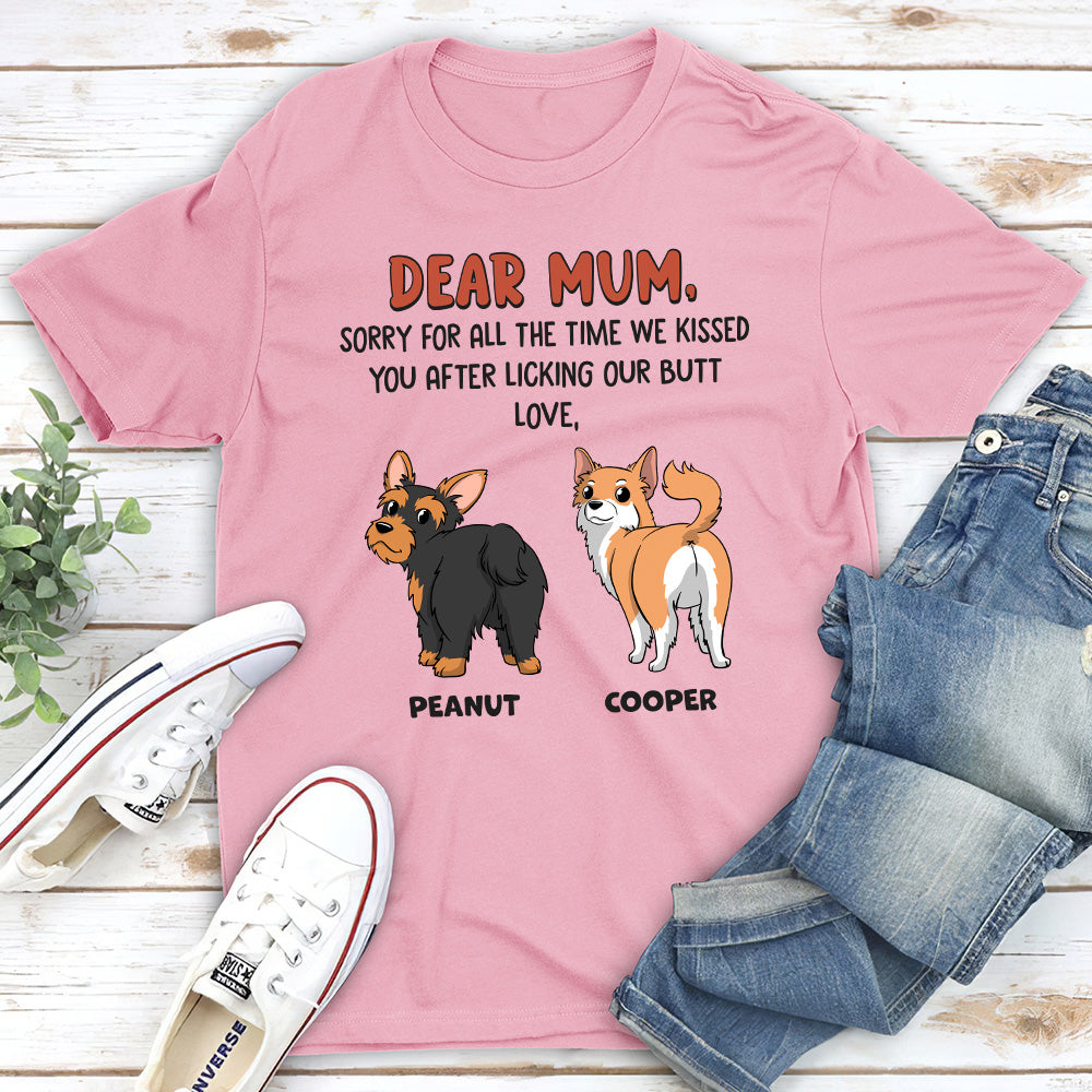 Sorry For All - Customizable Unisex Personalized T - shirt for Pet Lovers