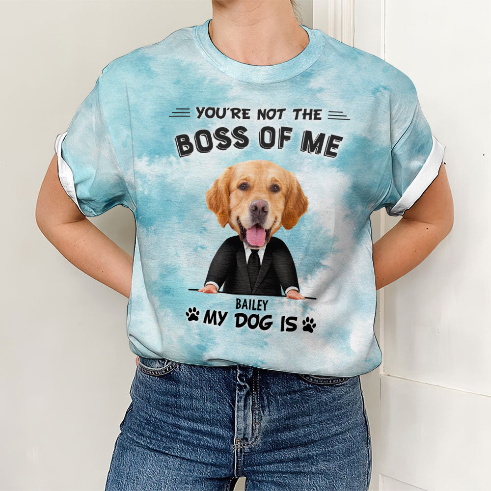 Personalized My Dog Is Custom All-over-print Photo T-shirt for Dog Lovers