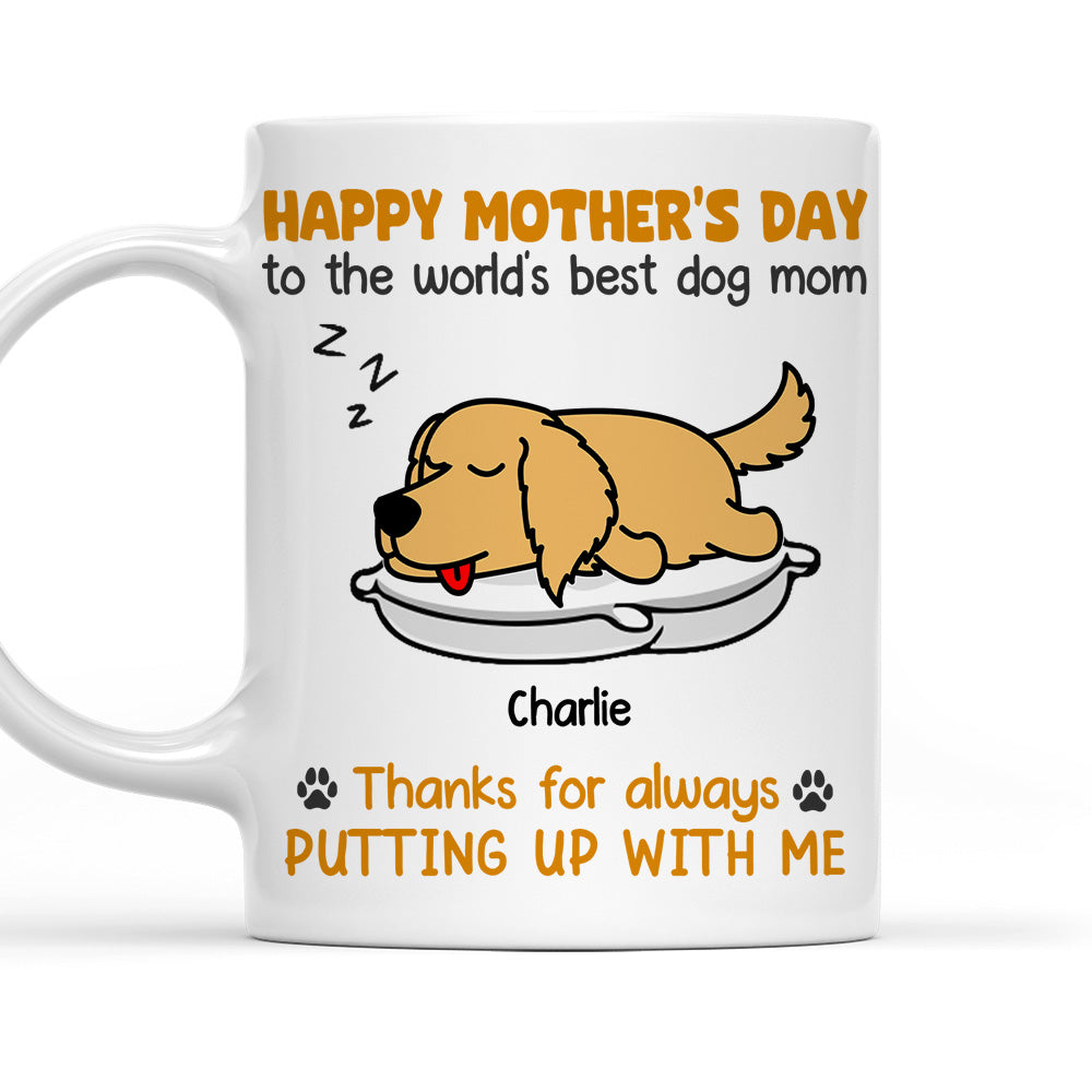 Personalized Custom 'Thanks For Always Putting Up' Coffee Mug - Ideal Gift for Pet Lovers
