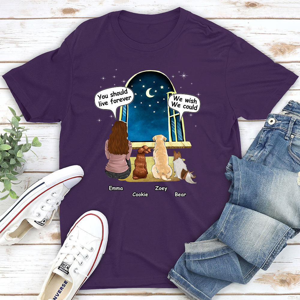 We Wish We Could - Personalized Custom Unisex Pet Lover T-shirt