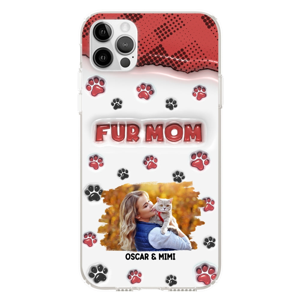 Fur Mom Custom 3D Inflated Effect Personalized Photo Phone Case