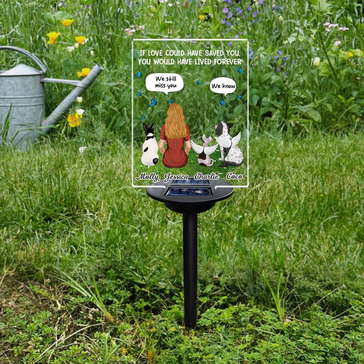 Personalized Custom Solar Light: A Tribute to Loved Ones - 'My Heart Was Not Ready To Lose You'