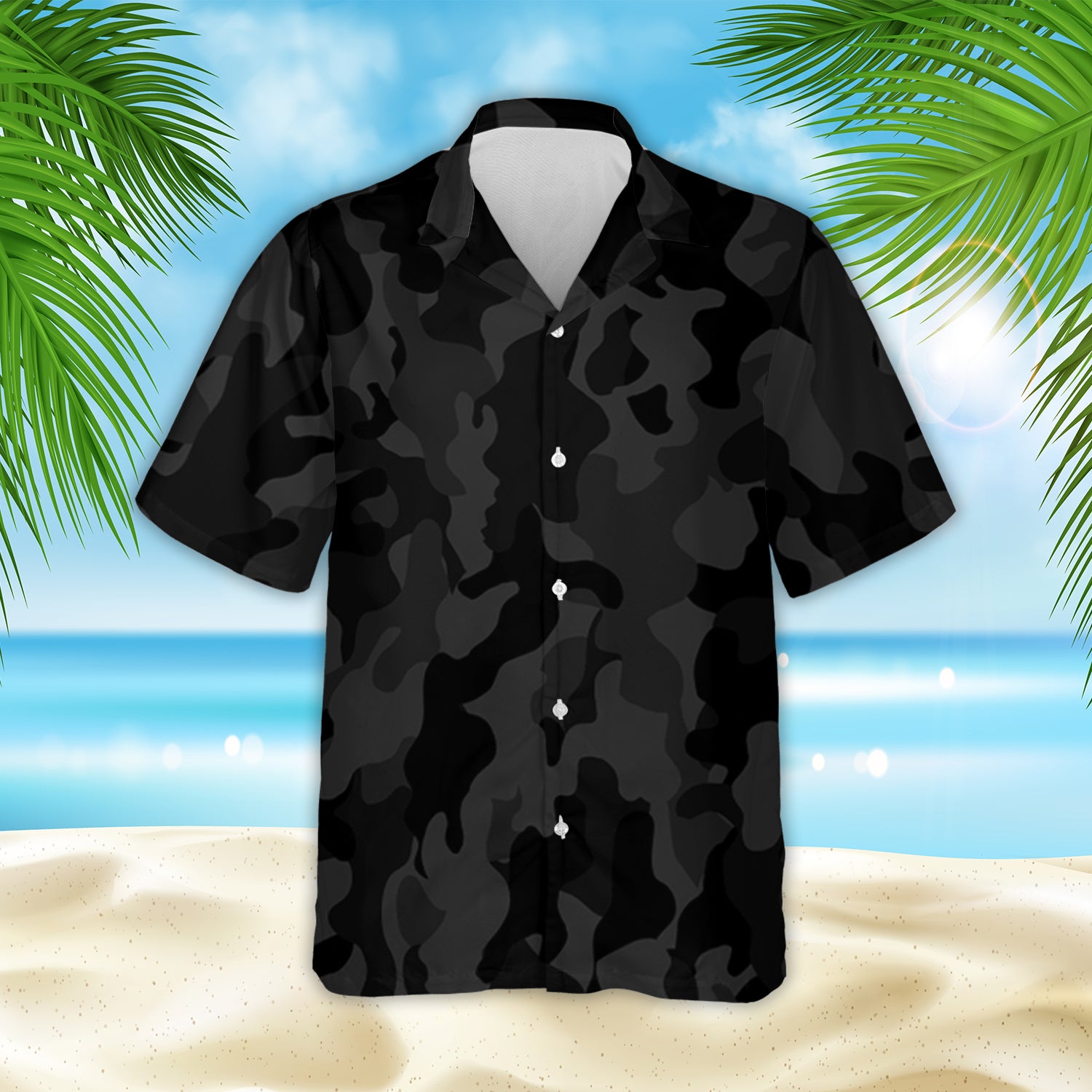 Personalized Dog Camouflage Hawaiian Shirt - Ideal Gift for Pet Lovers