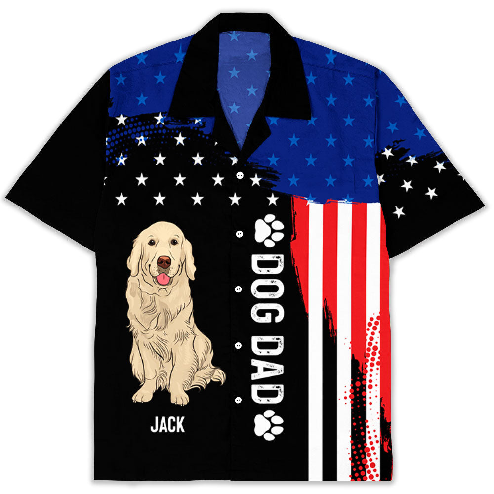 Customizable American Dog Hawaiian Shirt - Personalized for Pet Lovers