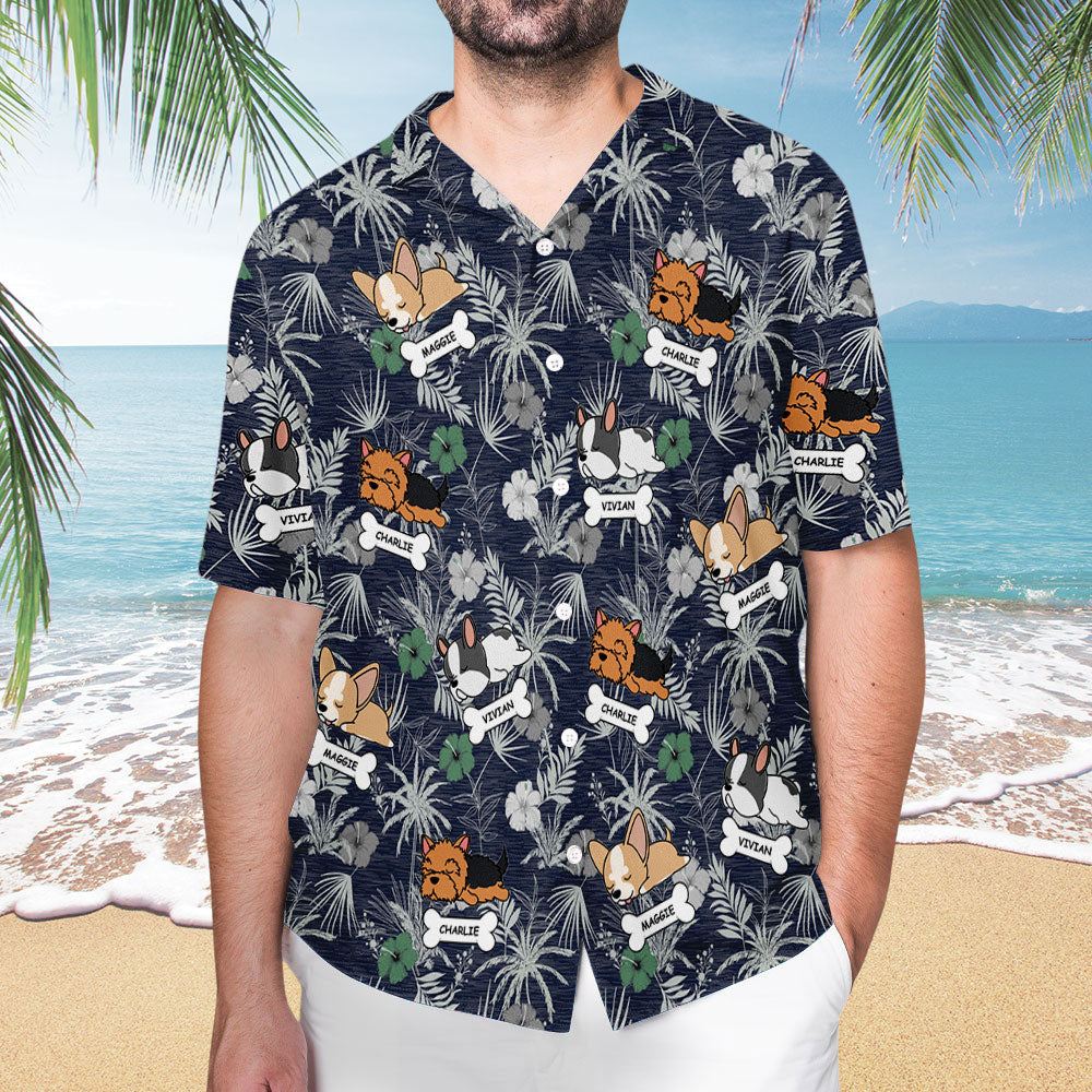 Hibiscus Palm - Customizable Personalized Hawaiian Shirt for Pet Lovers