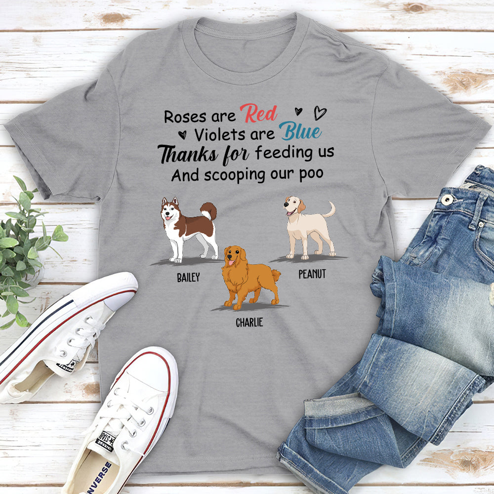 Personalized 'Thanks For Feeding Me' Unisex T-shirt - Ideal Gift for Pet Lovers