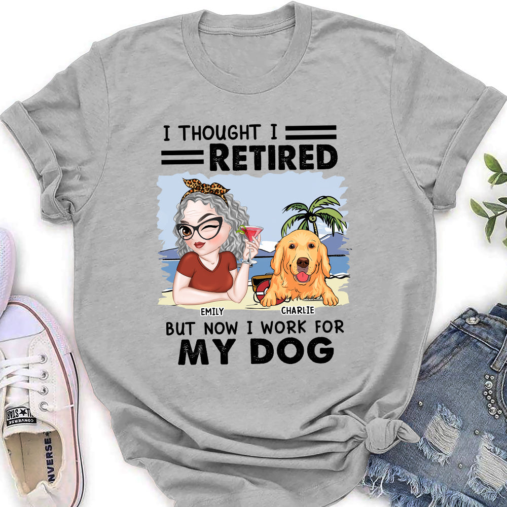 Customizable Personalized Women's T-Shirt for Dog Lovers