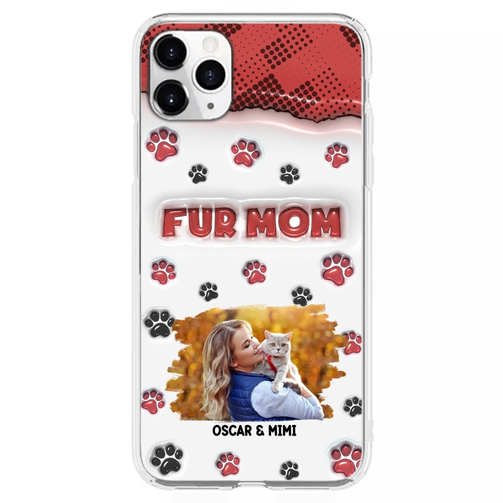 Fur Mom Custom 3D Inflated Effect Personalized Photo Phone Case