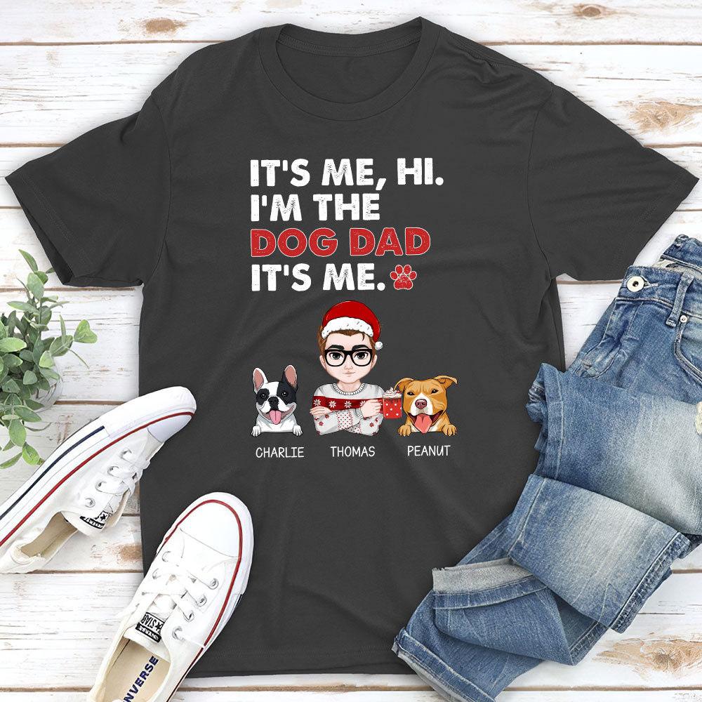 Personalized Custom Unisex 'Dog Mom Says Hi' T-shirt - Ideal Gift for Pet Lovers