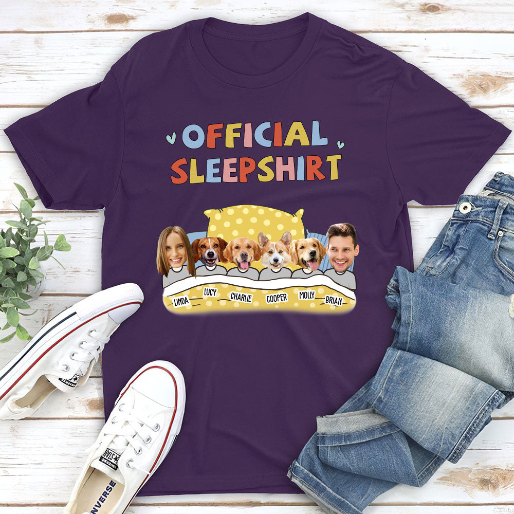 Personalized Custom Unisex Sleepshirt with Pet Photos - Ideal Gift for Pet Lovers