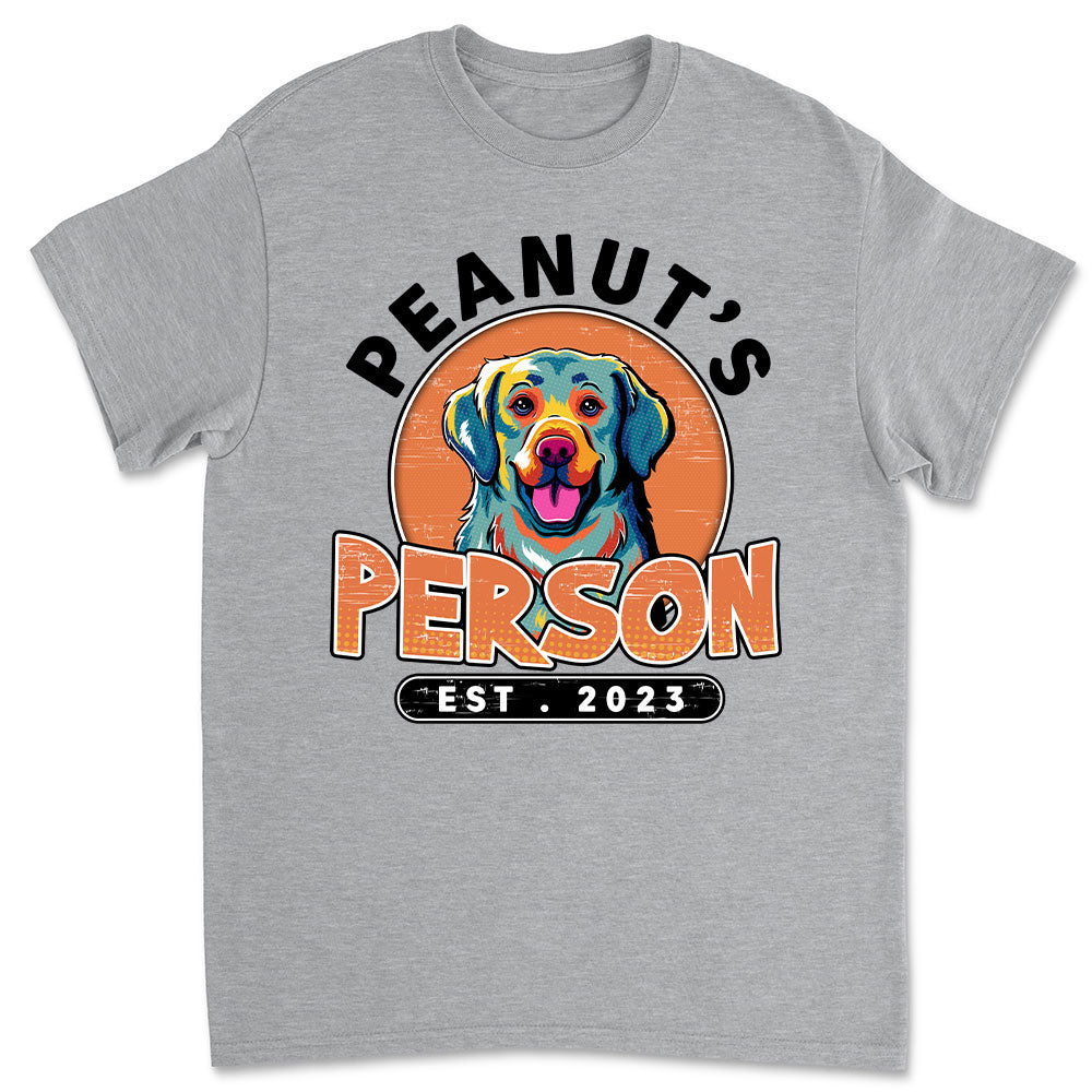 Custom Pop Art Dog & Person Unisex T-shirt - Ideal Gift for Pet Lovers