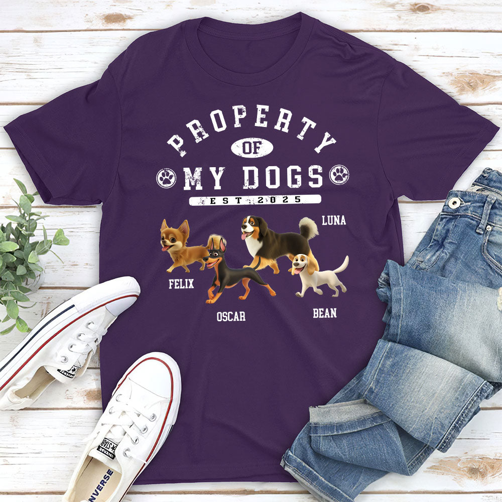 Customizable Dog Cartoon Unisex T-shirt - Ideal Gift for Pet Lovers