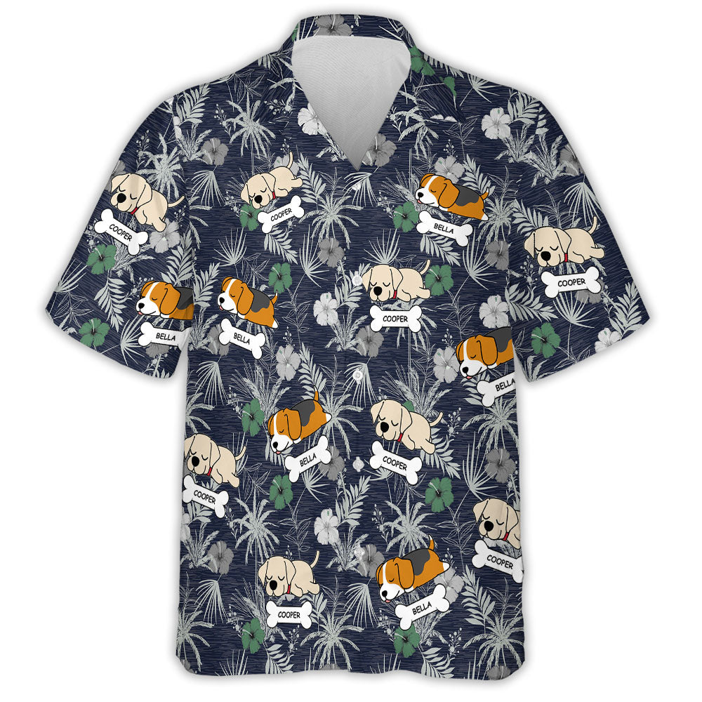 Hibiscus Palm - Customizable Personalized Hawaiian Shirt for Pet Lovers