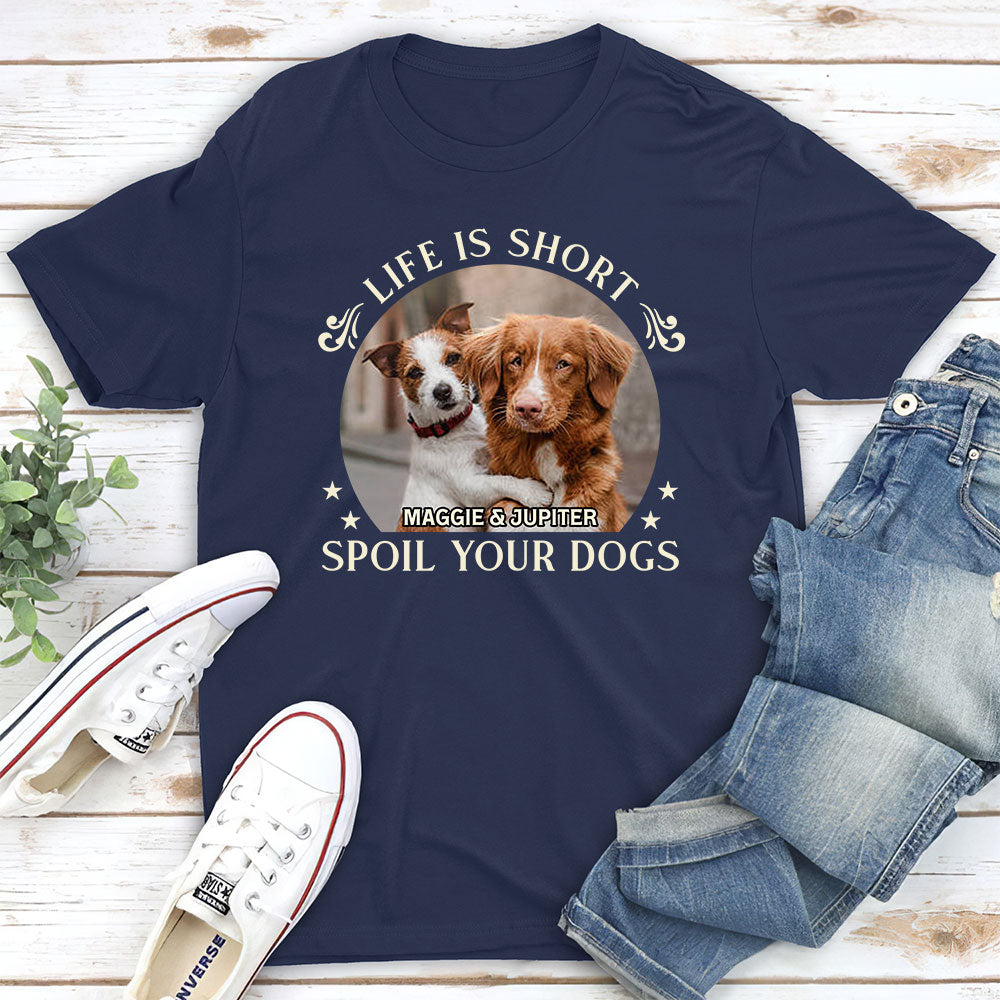 Indulge Your Furry Friend - Customizable Unisex Dog - Themed T - shirt