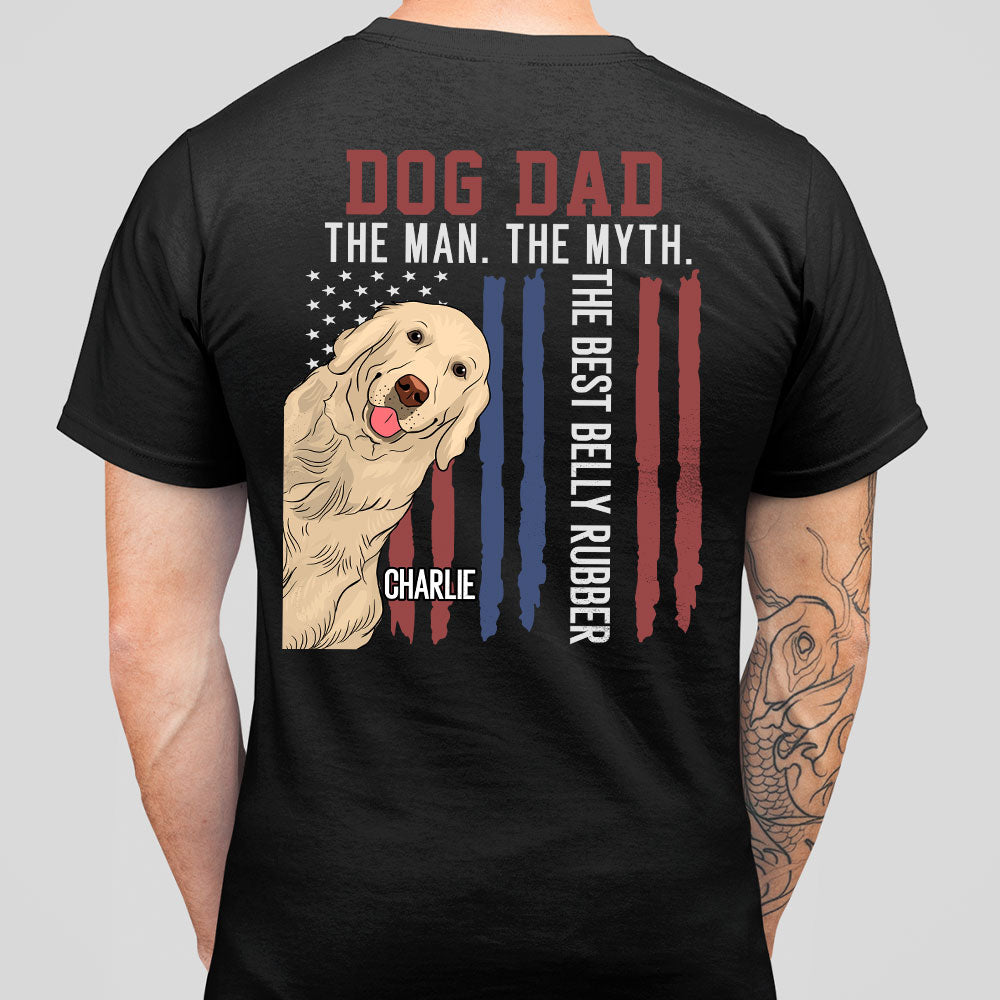 Top-Rated Personalized Unisex Belly Rubber T-shirt for Pet Lovers
