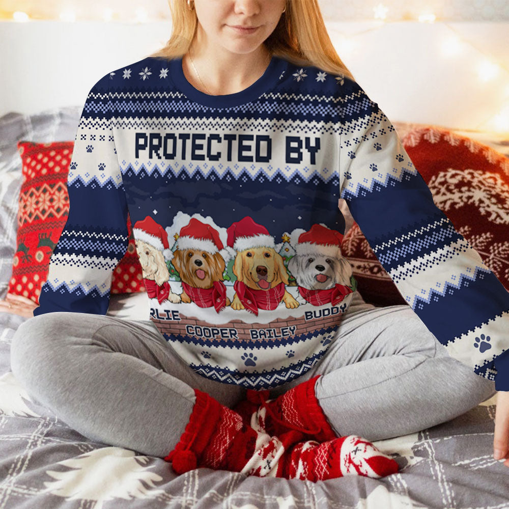 Custom Personalized All-Over Print Sweatshirt - Ideal for Pet Lovers
