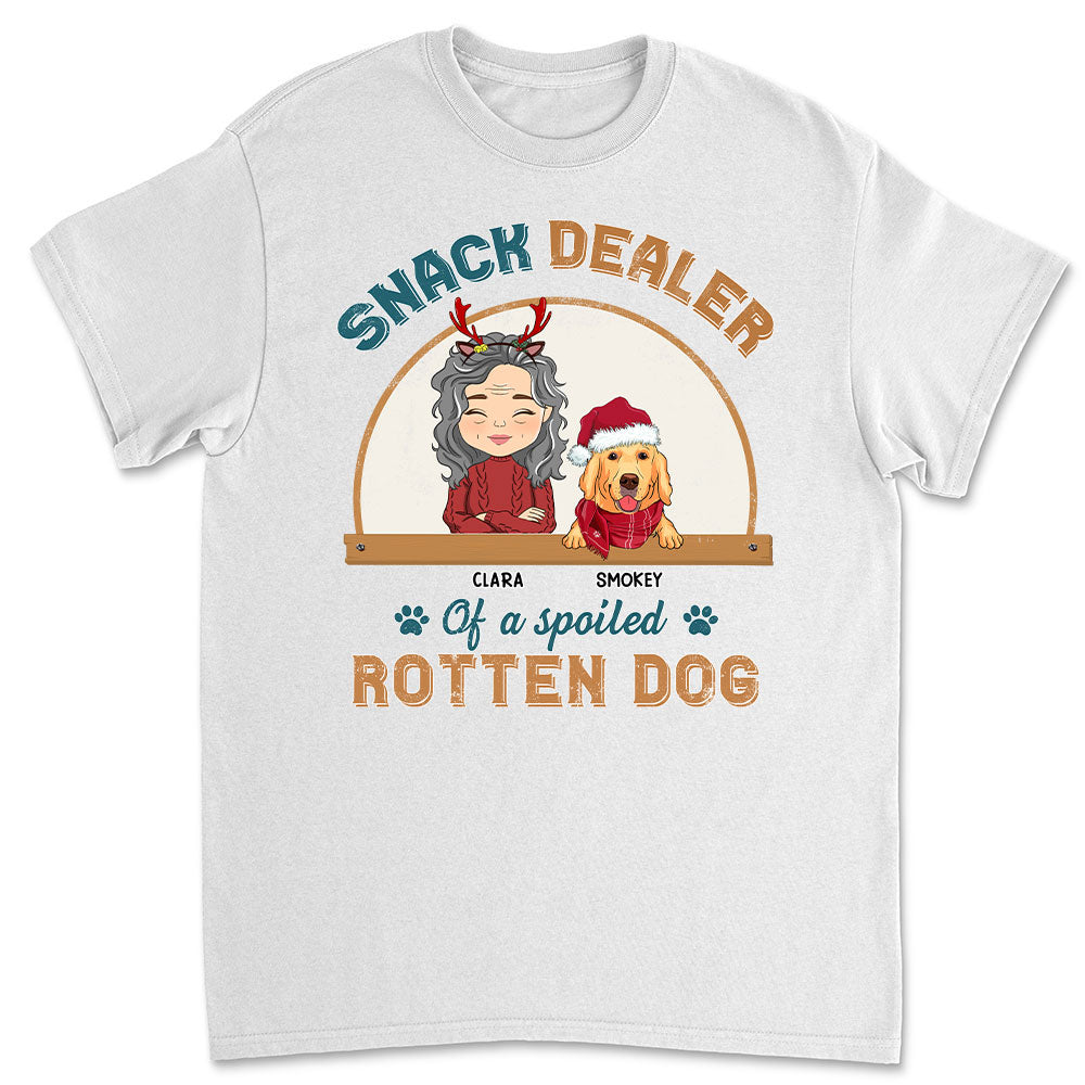 Personalized Unisex Dog Snack Dealer T-shirt - Ideal Gift for Pet Lovers