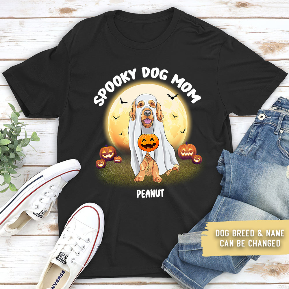 Spooky Dog Mom Personalized Custom Unisex T-shirt - Ideal Gift for Pet Lovers