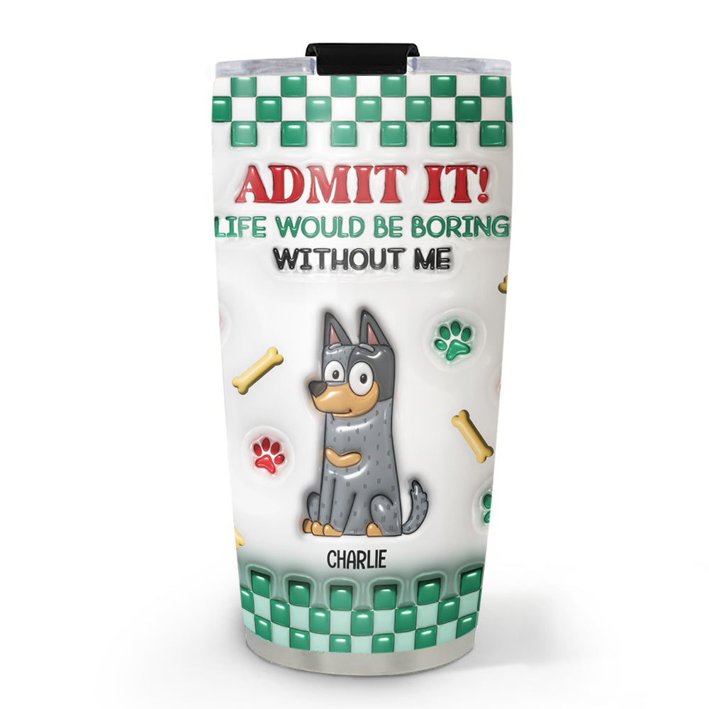 Personalized 3D Inflated Effect Tumbler: Stand Out from the Boring