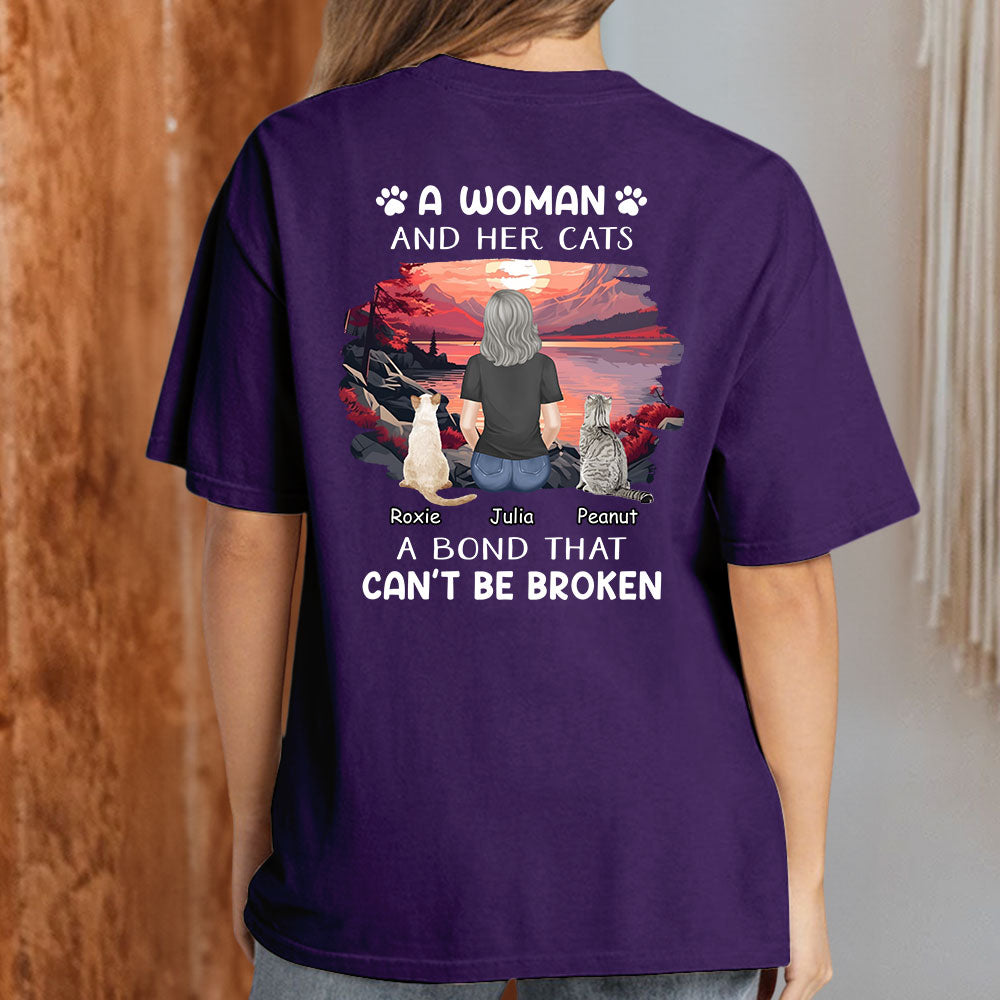 Personalized Unisex 'Woman With Pets' T-shirt - Ideal Gift for Pet Lovers