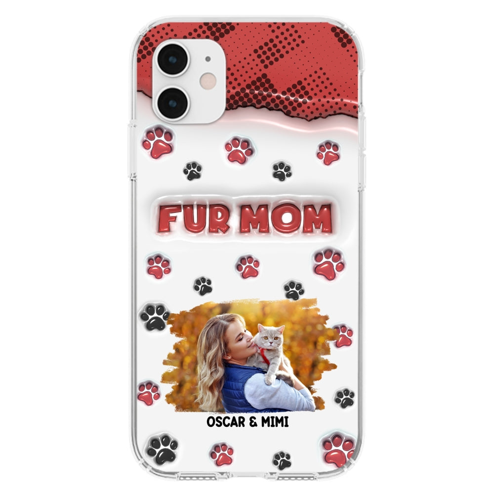 Fur Mom Custom 3D Inflated Effect Personalized Photo Phone Case