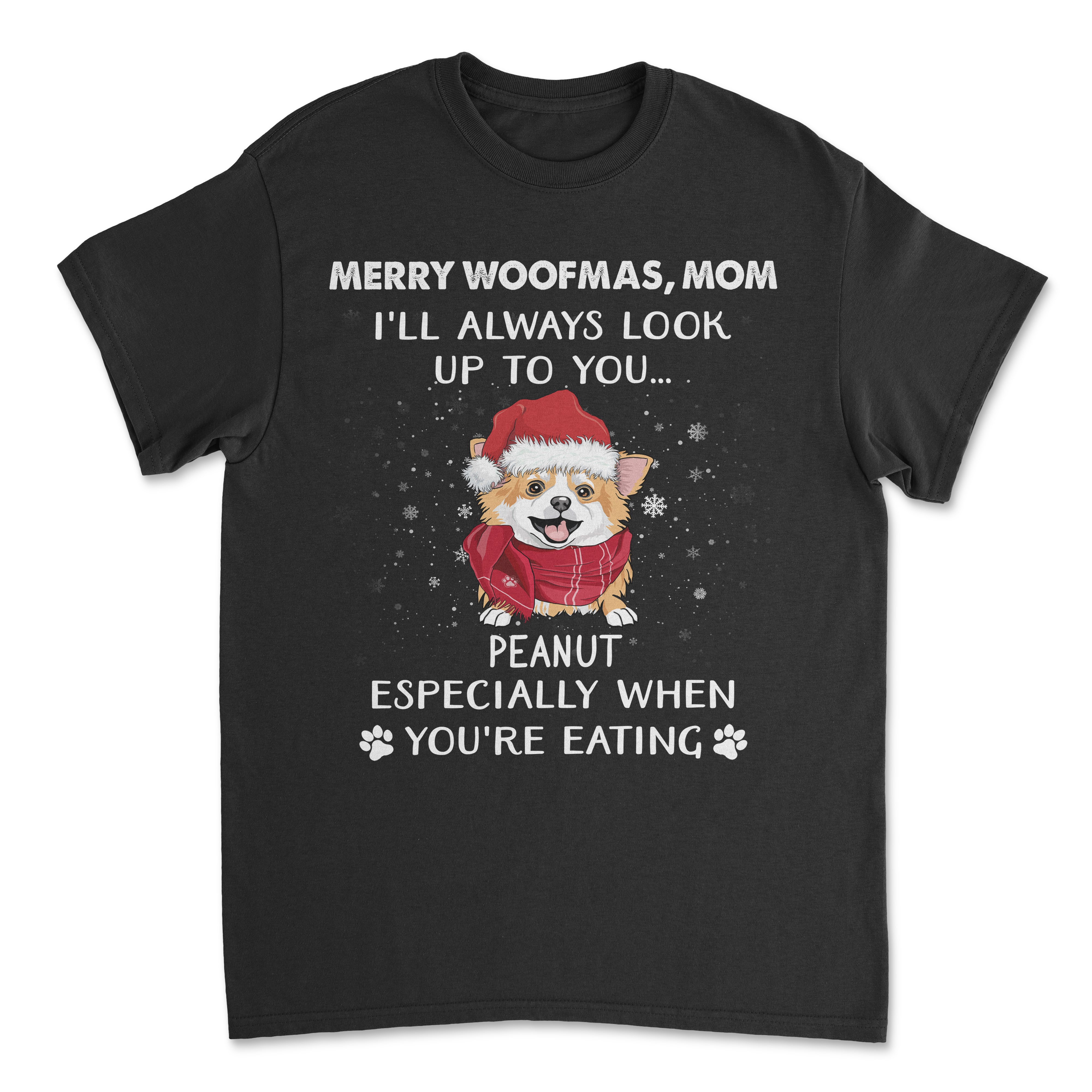 Personalized Christmas Unisex T-shirt - A Perfect Gift for Pet Lovers