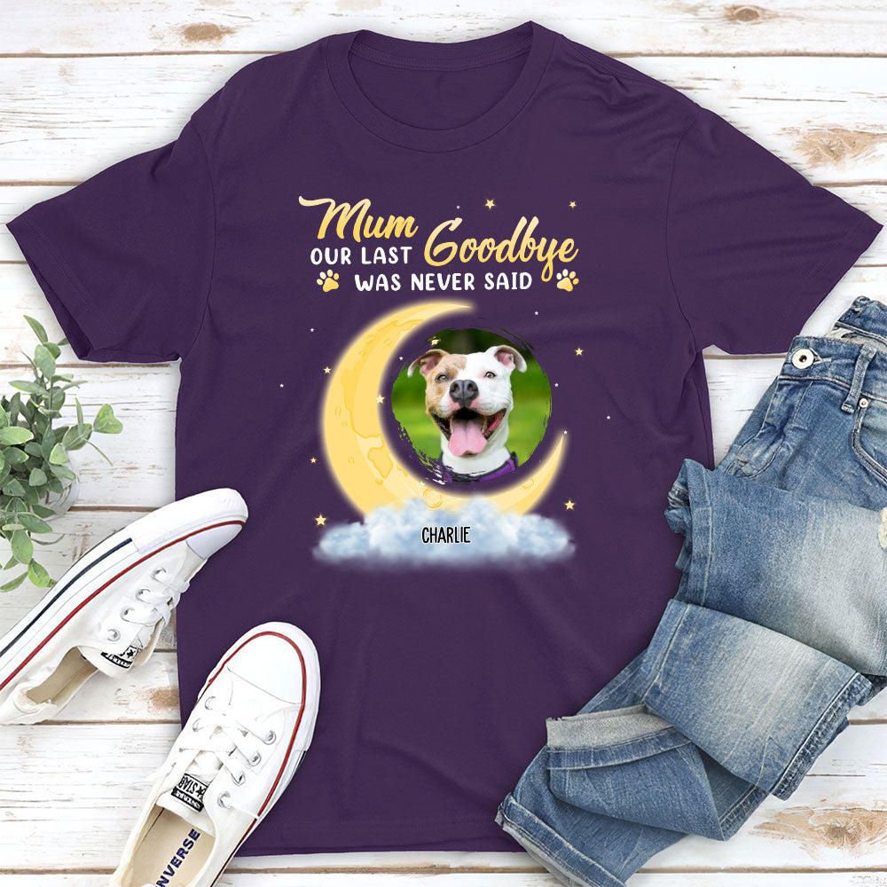 Personalized Unisex 'Our Last Goodbye' T-shirt for Pet Lovers