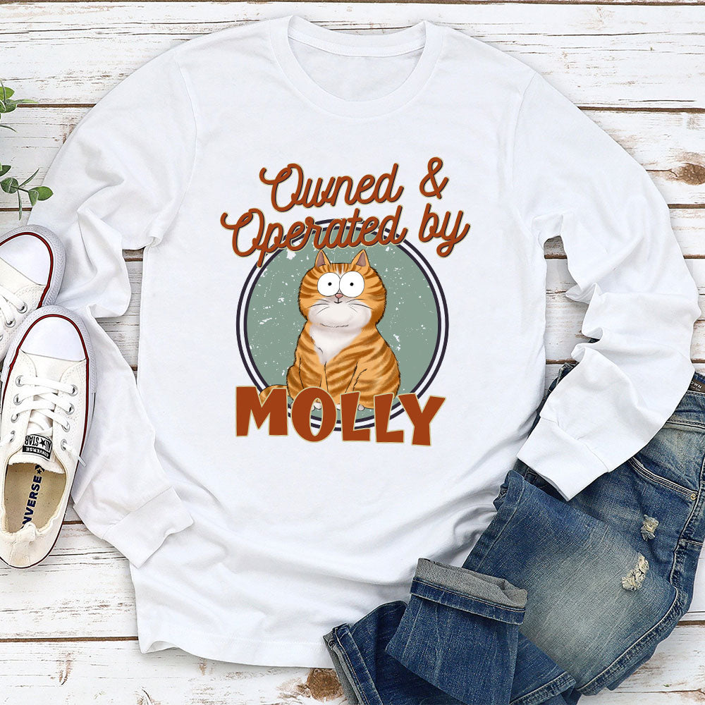 Personalized Custom Long Sleeve Cat - Themed T - shirt for Pet Lovers
