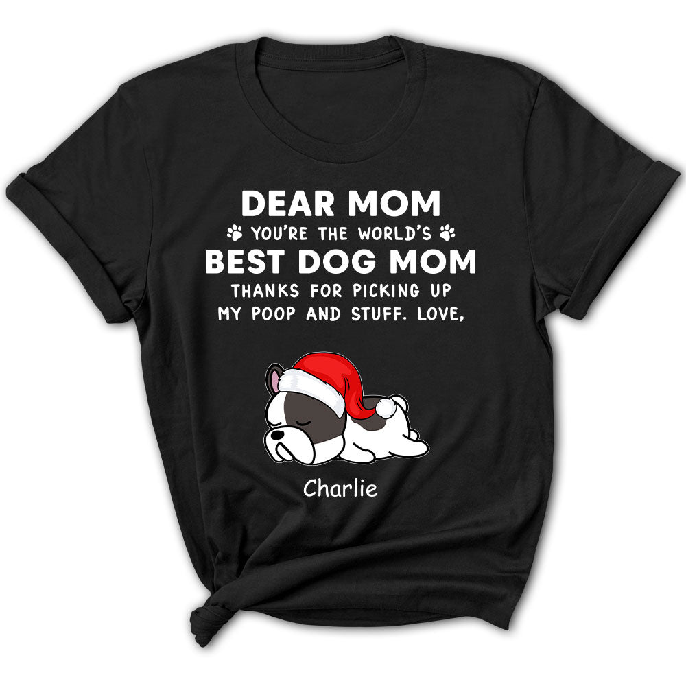 Dear Dad Sleeping Personalized Custom Women's T - shirt: Ideal Gift for Pet Lovers