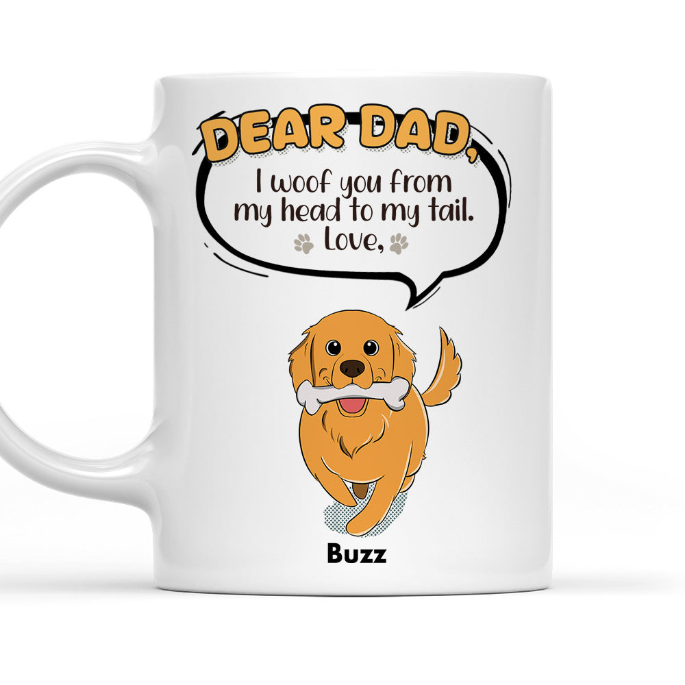 My Head To Tail - Customizable Personalized Coffee Mug for Pet Lovers