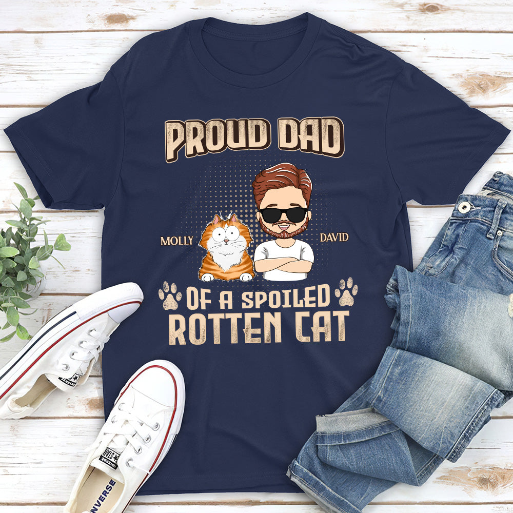 Customizable Unisex T-shirt: Proud Parent of Spoiled Cats