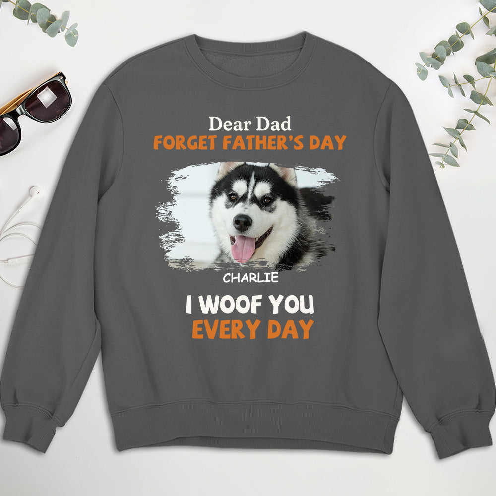 Daily Woofing Lying Dog - Personalized Custom Sweatshirt for Pet Lovers