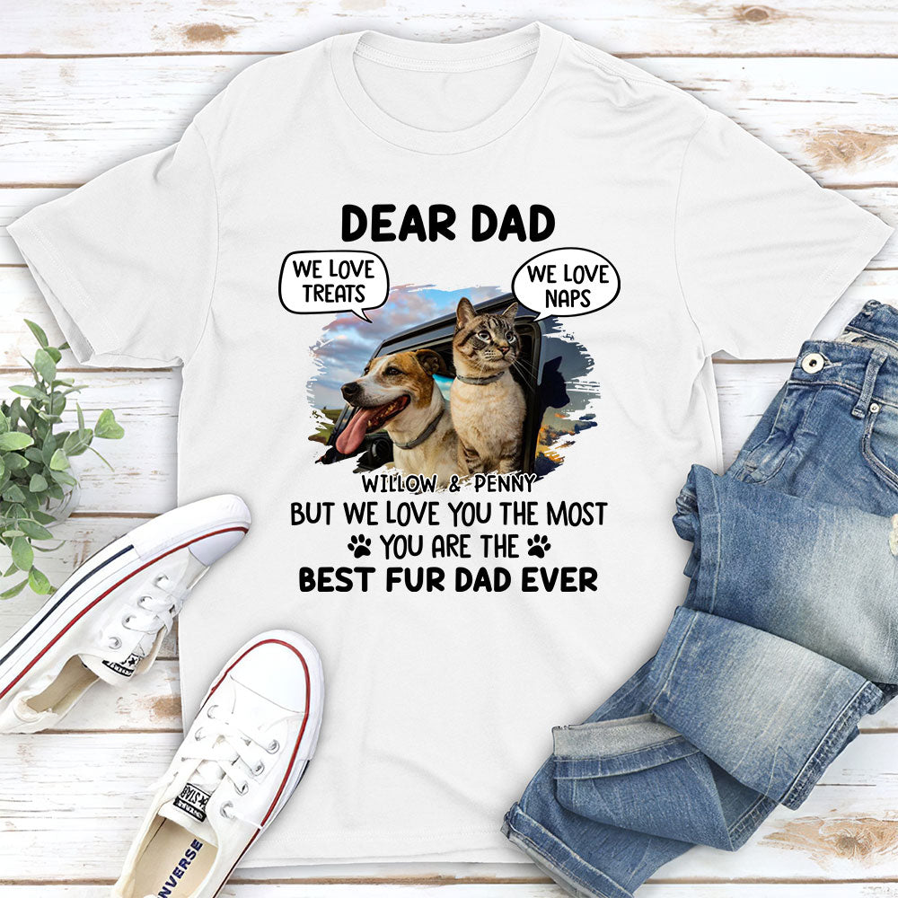 Best Fur Mom Ever - Customizable Unisex Personalized T-shirt for Pet Lovers